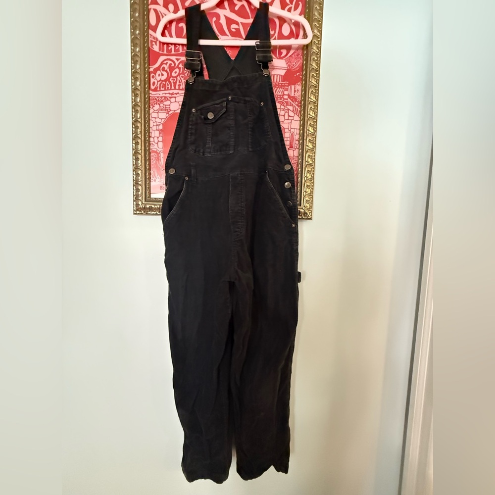 Rue21 Black Corduroy Overalls